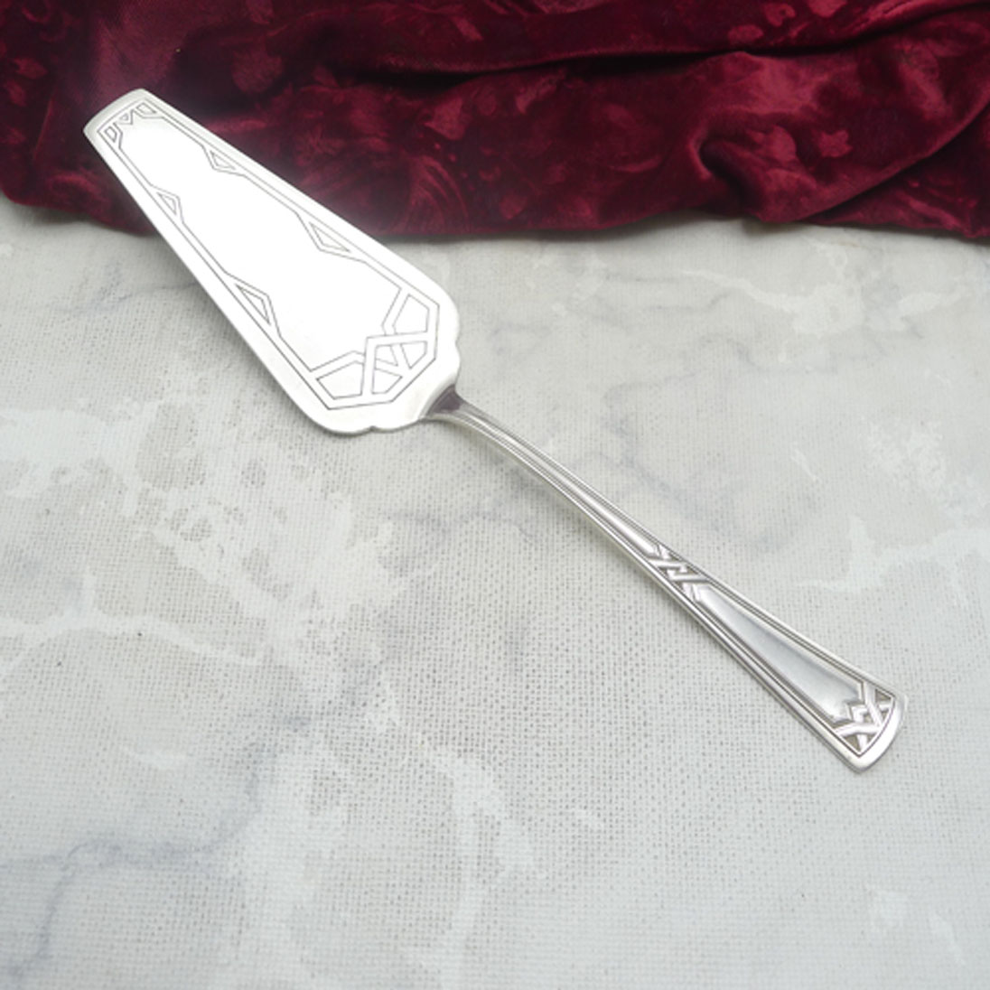Erbe Ideal Jugendstil Tortenheber versilbert