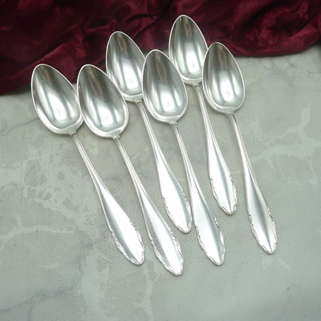 WMF 2200 6 Dessertlöffel 18,5cm 90 versilbert