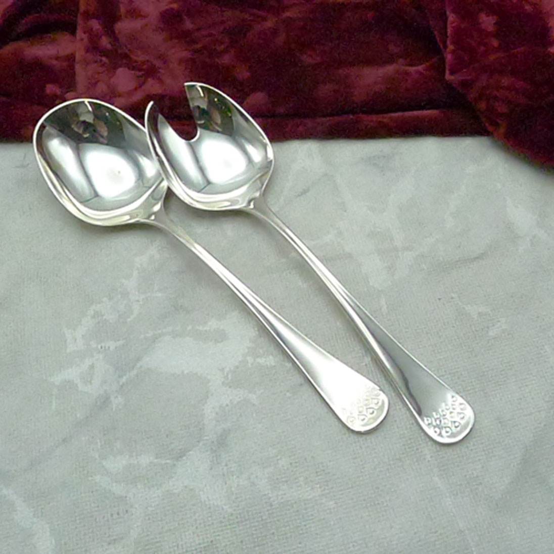 Robbe & Berking Karat Salatbesteck 90 versilbert