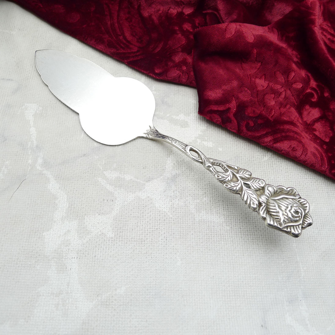 Hildesheimer Rose Tortenheber versilbert