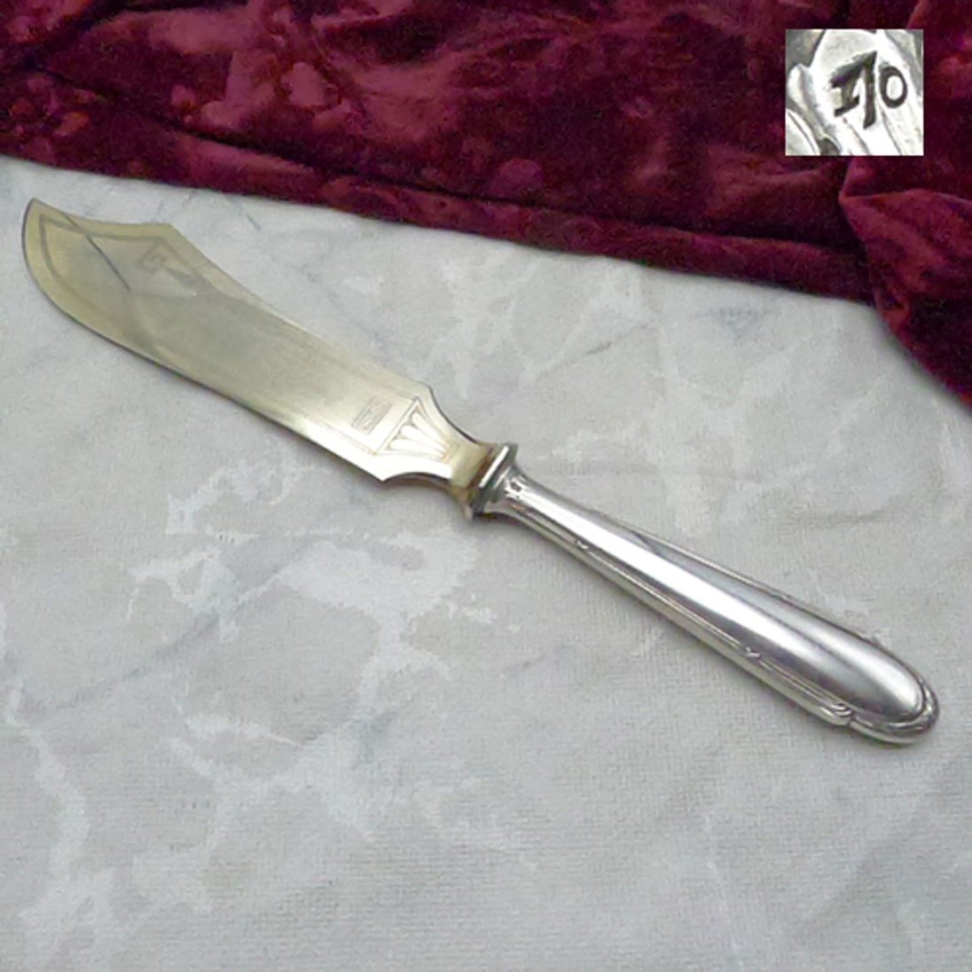 WMF 200 Kreuzband Tortenmesser versilbert