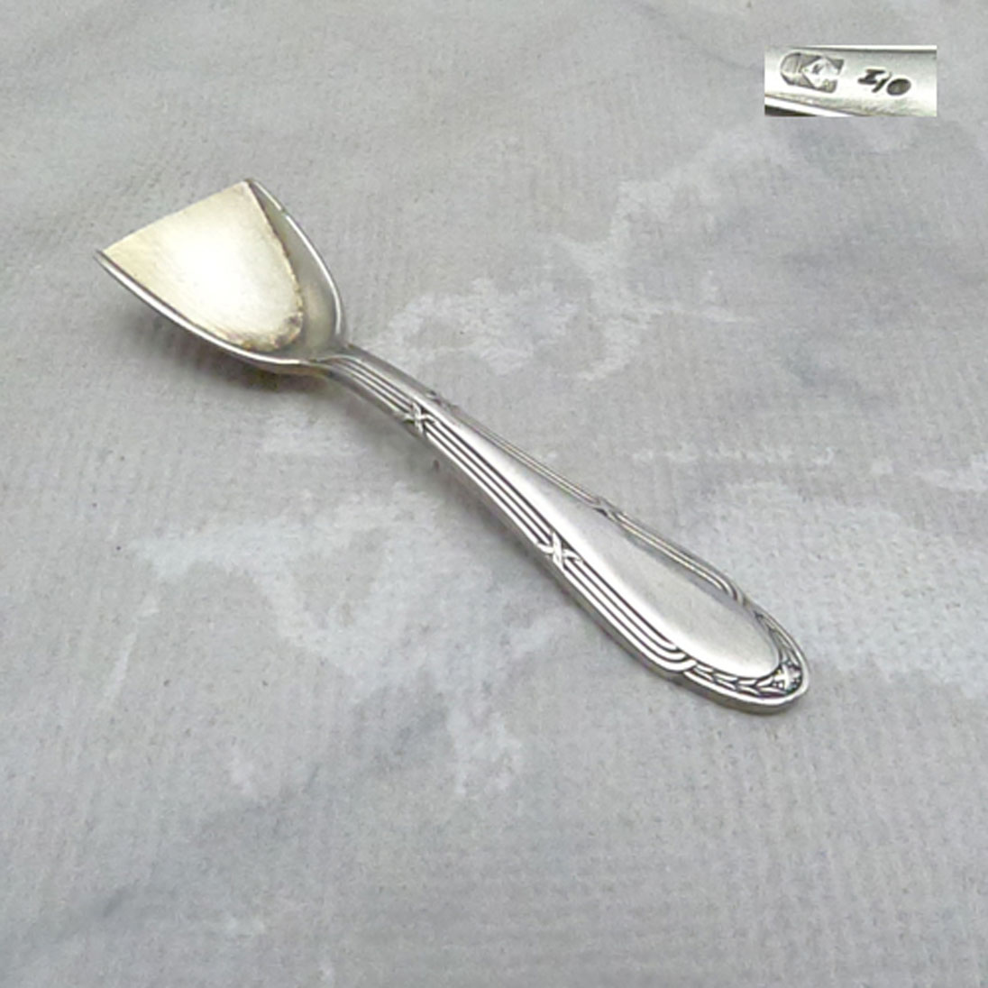 WMF 200 Kreuzband Salzlöffel 6cm versilbert