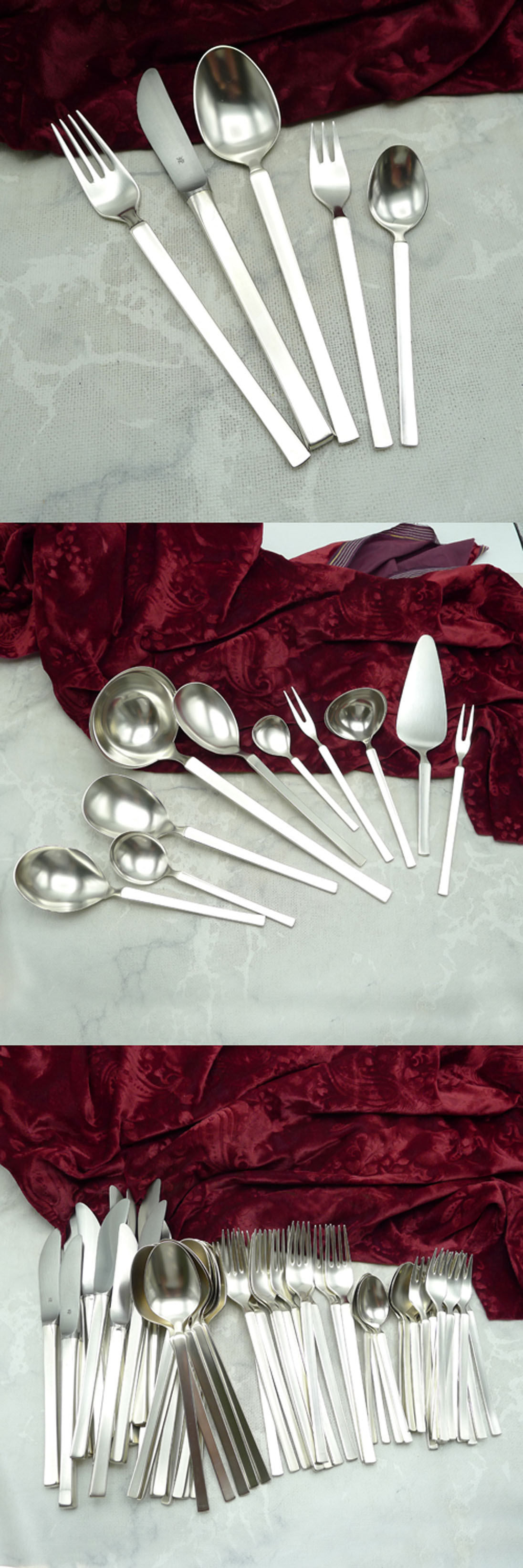 WMF New York Silberbesteck 12 Personen 90 versilbert