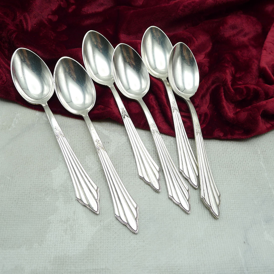 WMF 900 Fächer 6 Teelöffel 12,5cm 90 versilbert