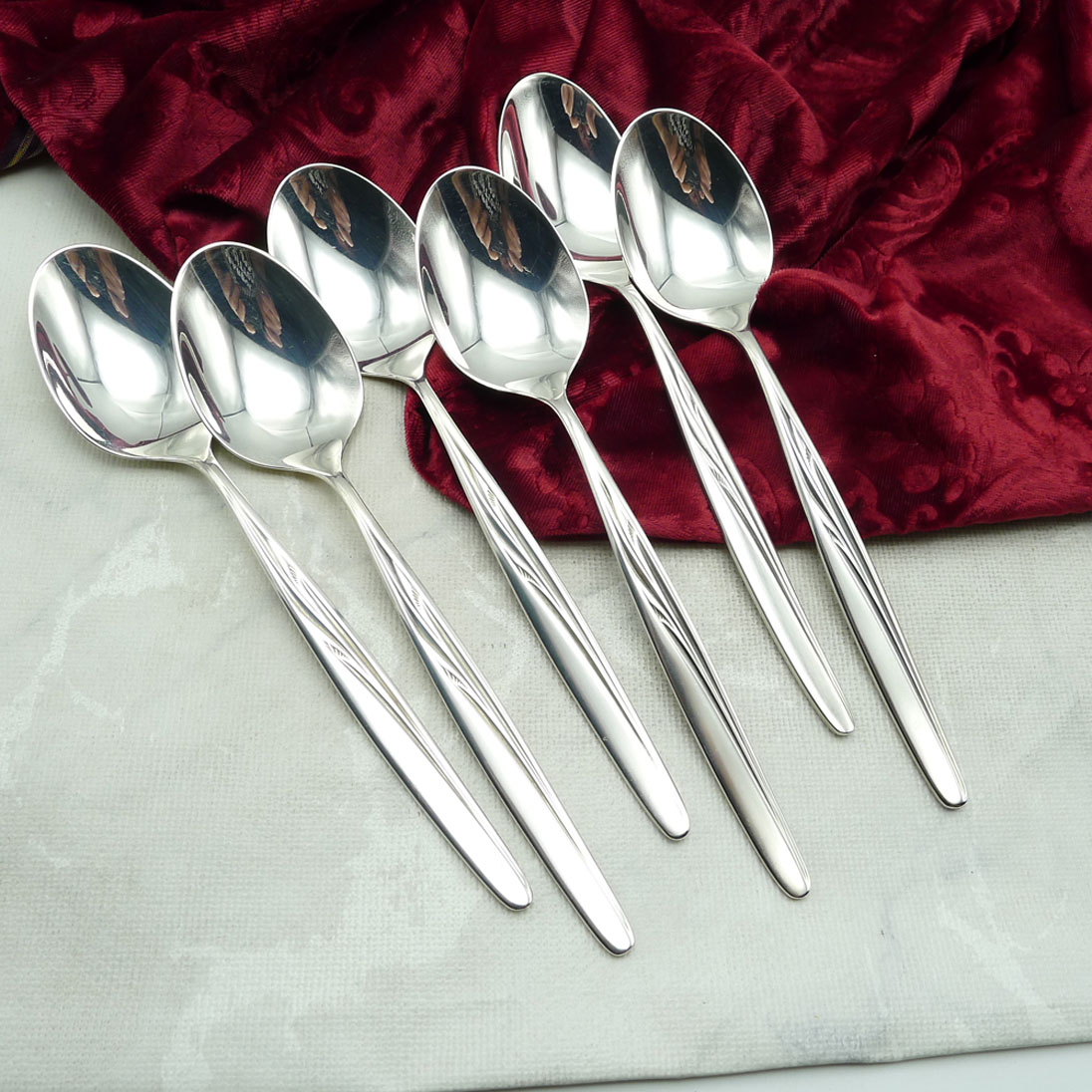 WMF Heidelberg 6 Dessertlöffel 90 versilbert