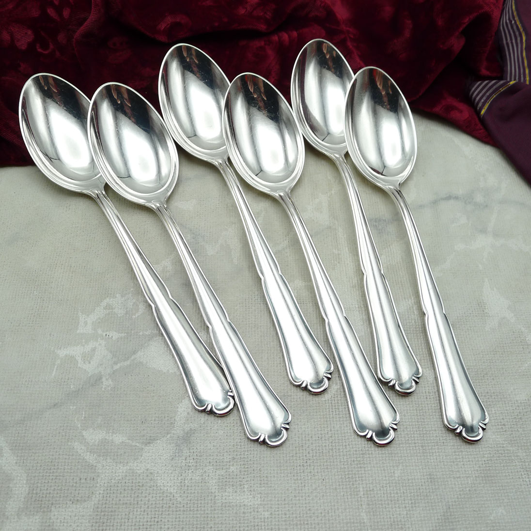 Bruckmann 700 Solitude 6 Menülöffel 19,4cm 90 versilbert