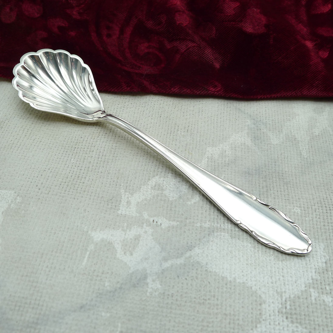 WMF 2200 Zuckerlöffel mit Muschellaffe 90 versilbert