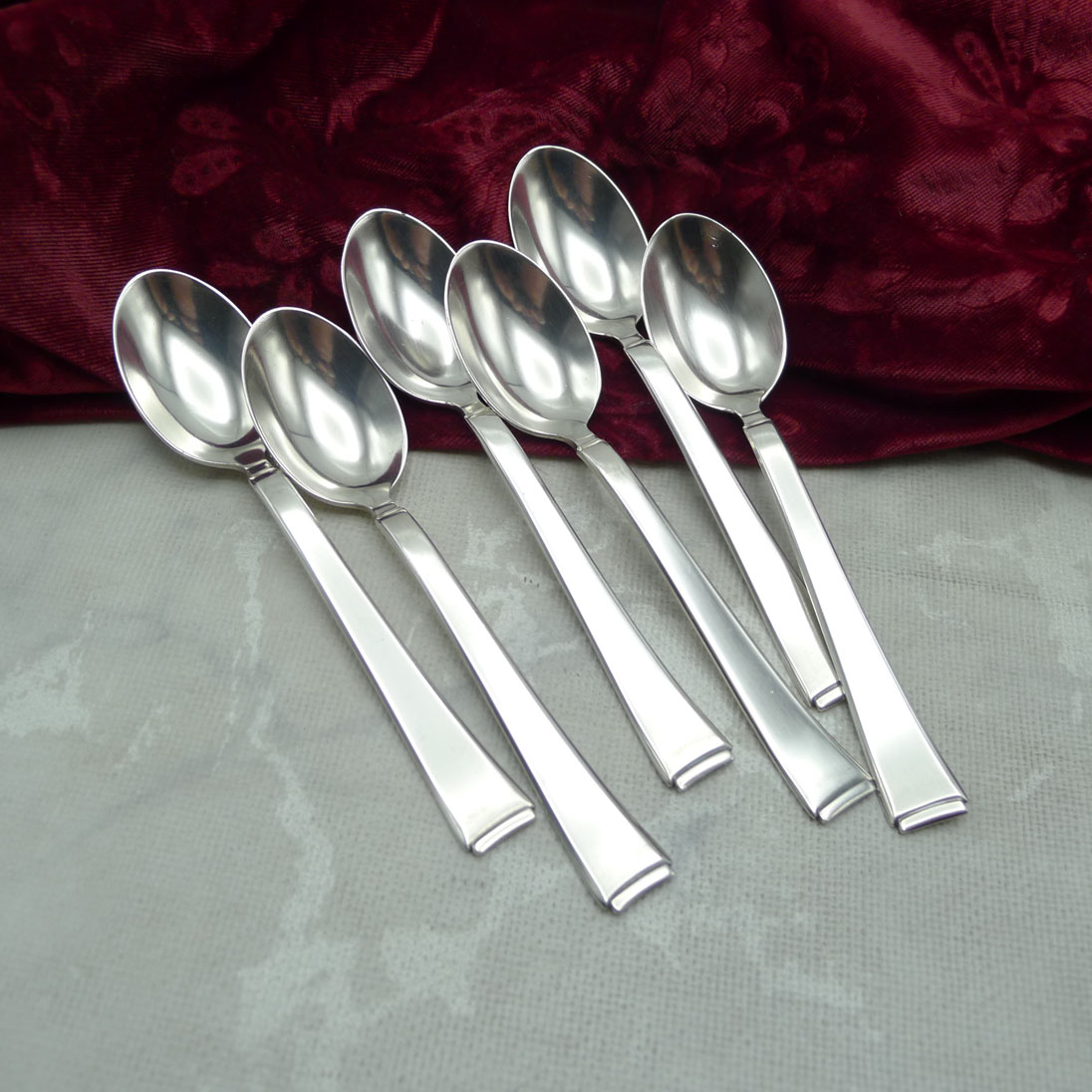 WMF 2500 Art Deco 6 Kaffeelöffel 90 versilbert