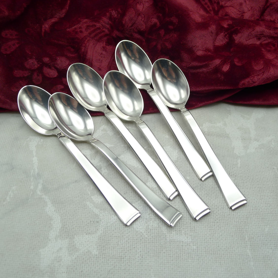 WMF 2500 Art Deco 6 Kaffeelöffel 90 versilbert