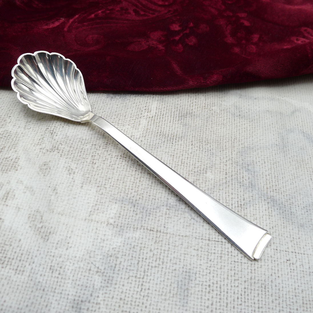 WMF 2500 Art Deco Zuckerlöffel Muschel 90 versilbert