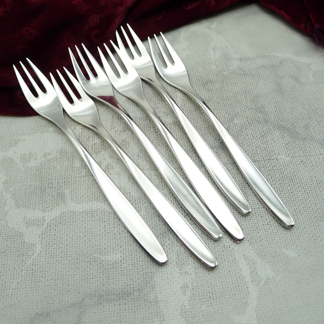 WMF Hamburg 6 Kuchengabeln 90 versilbert
