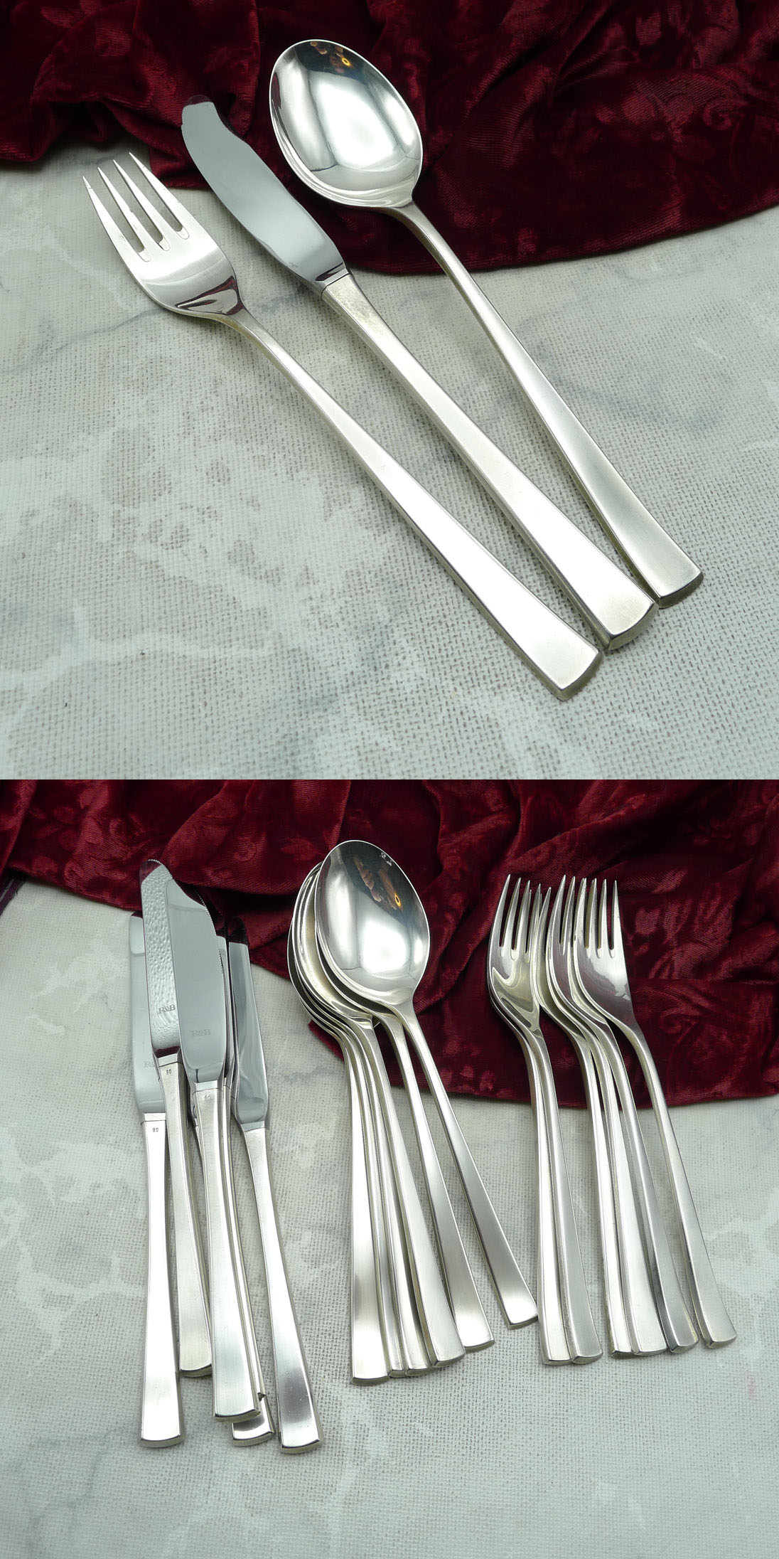 Robbe & Berking York Tafelbesteck 6 Personen 90 versilbert