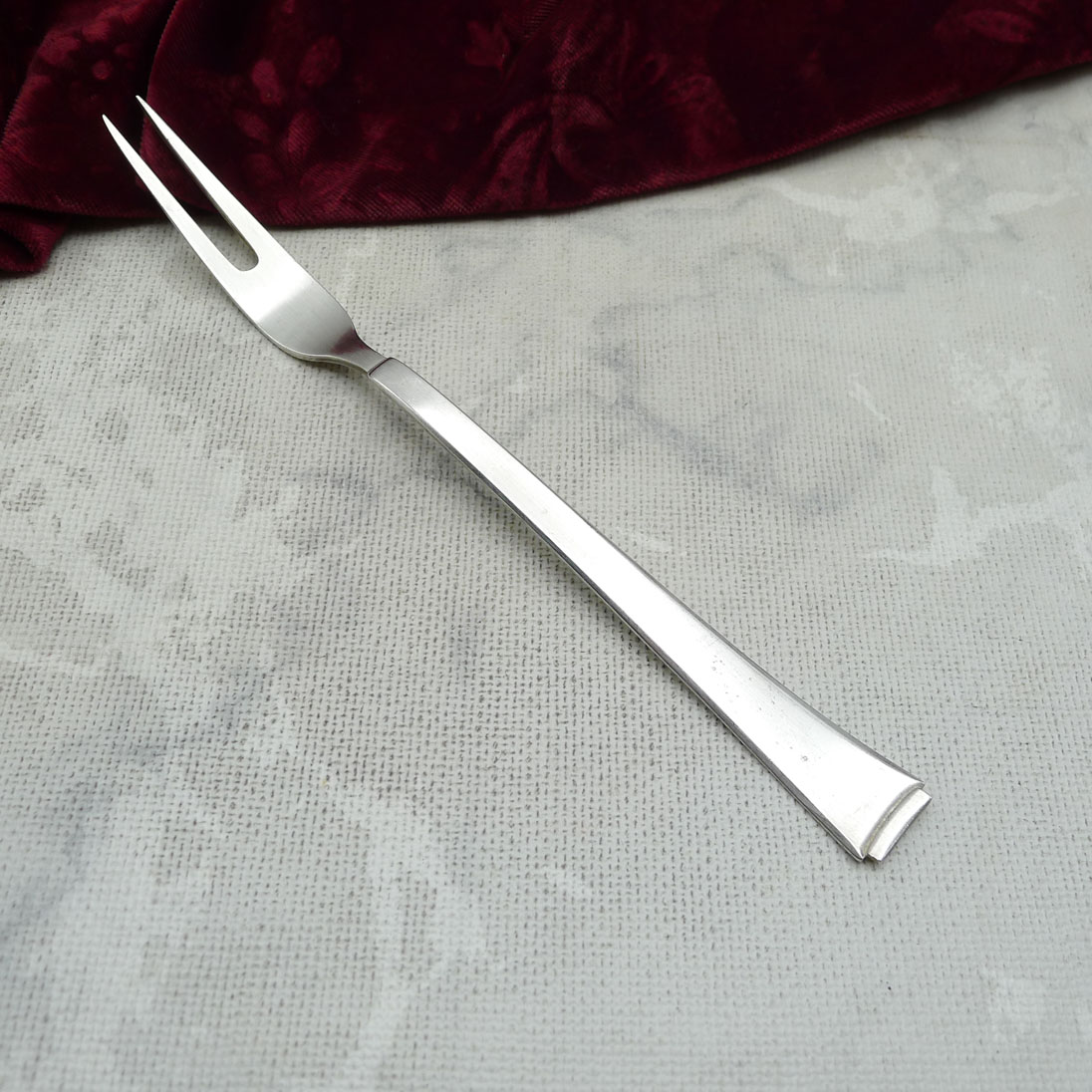 WMF 2500 Art Deco Fleischgabel 90 versilbert