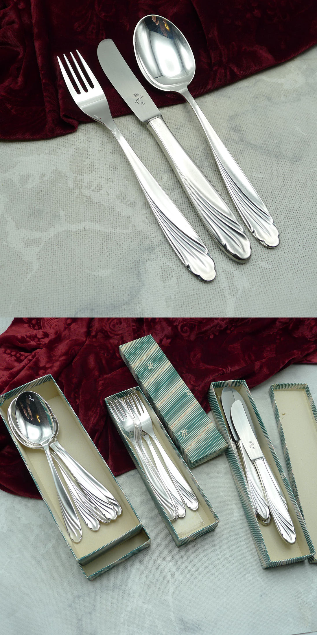 WMF Wien Tafelbesteck 6 Personen 90 versilbert