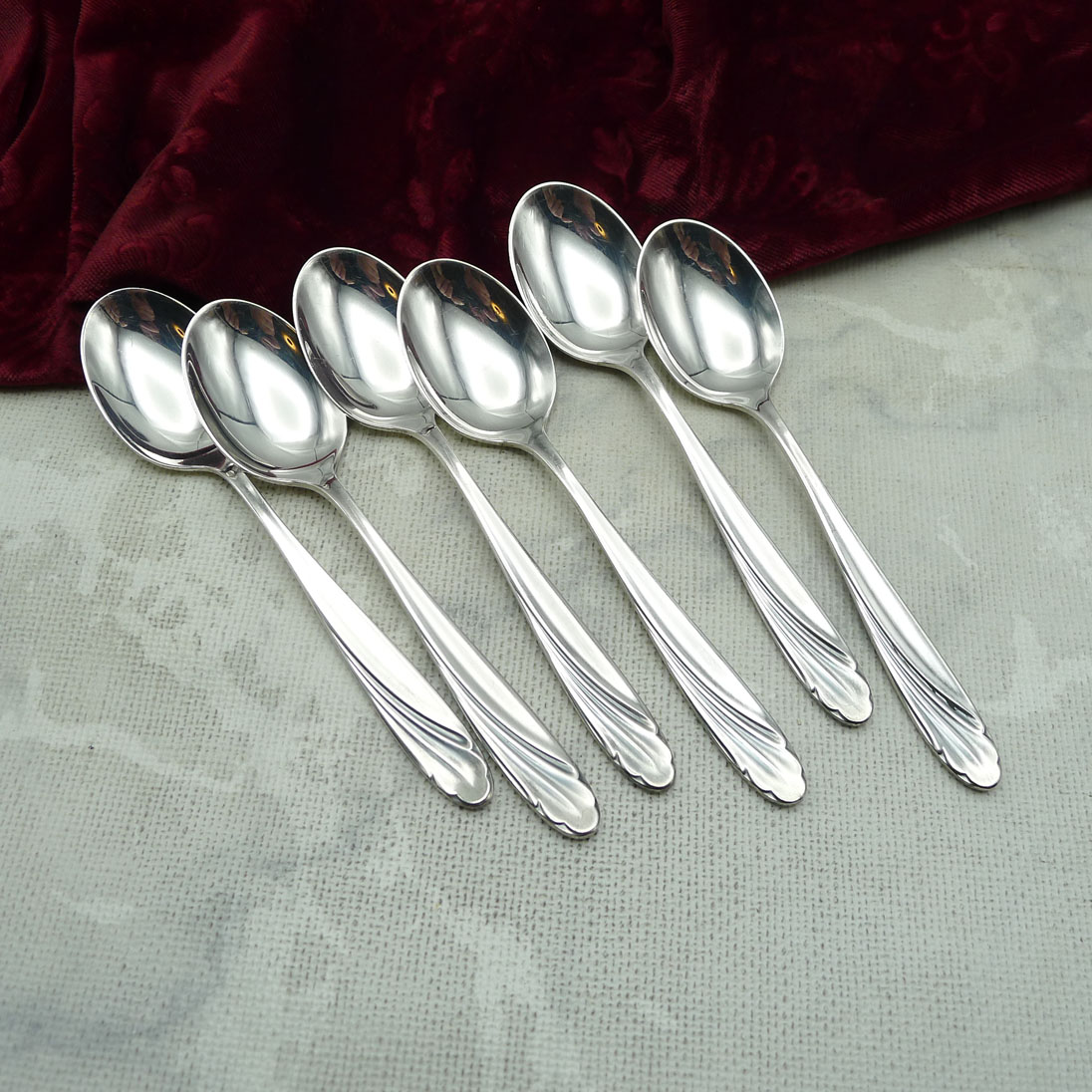 WMF Wien 6 Teelöffel 12,8cm 90 versilbert