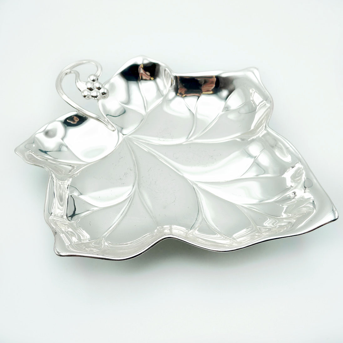 WMF Blattschale "Efeu", Messing, Versilbert