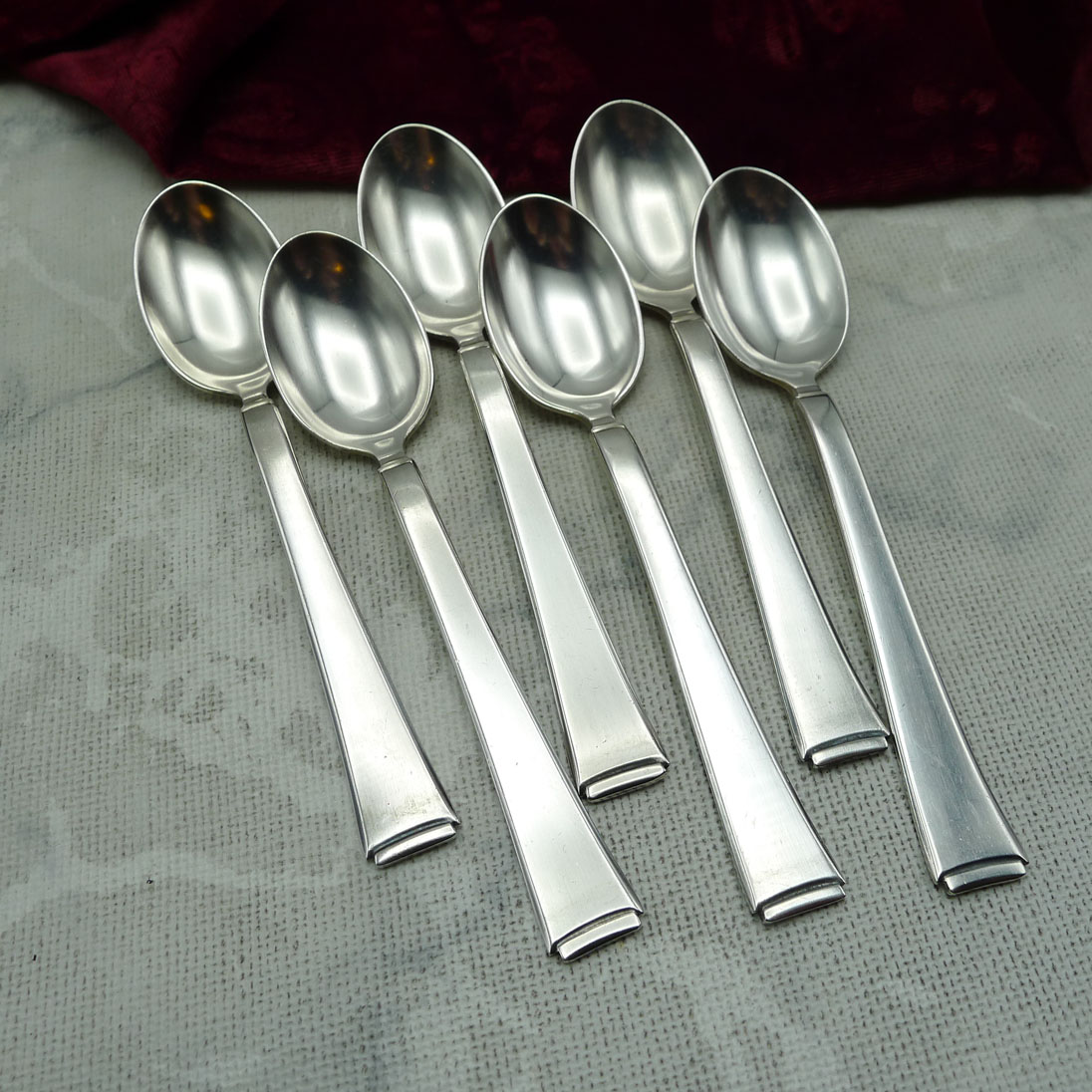 WMF 2500 Art Deco 6 Kaffeelöffel 90 versilbert