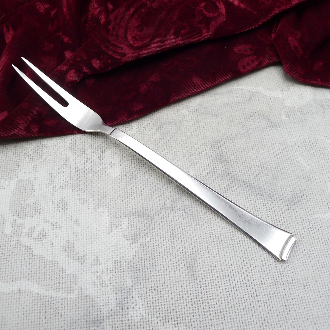 WMF 2500 Art Deco Fleischgabel 90 versilbert