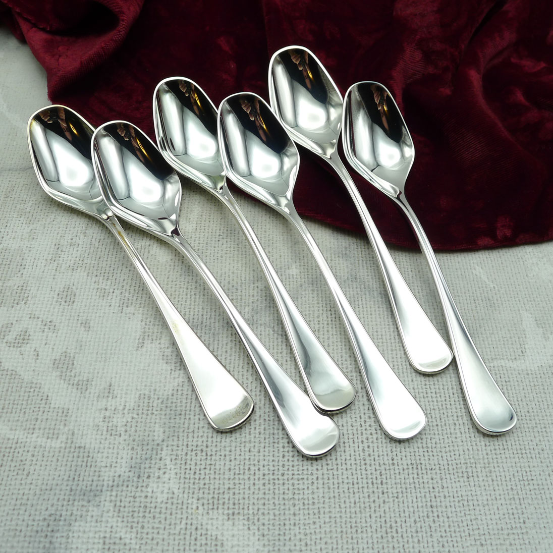 Robbe & Berking 35 Scandia 6 Kaffeelöffel 150 versilbert