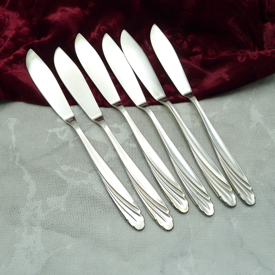 WMF Wien 6 Fischmesser 90 versilbert