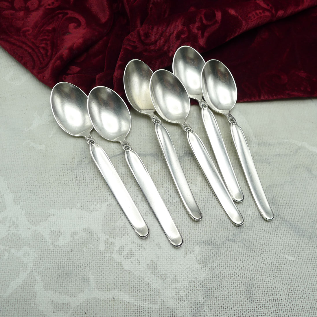 Wilkens Claudia 6 Teelöffel 13cm 90 versilbert