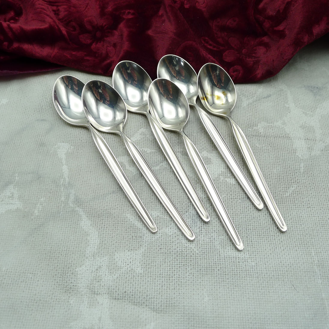 WMF Zürich 6 Teelöffel 12,7cm 90 versilbert