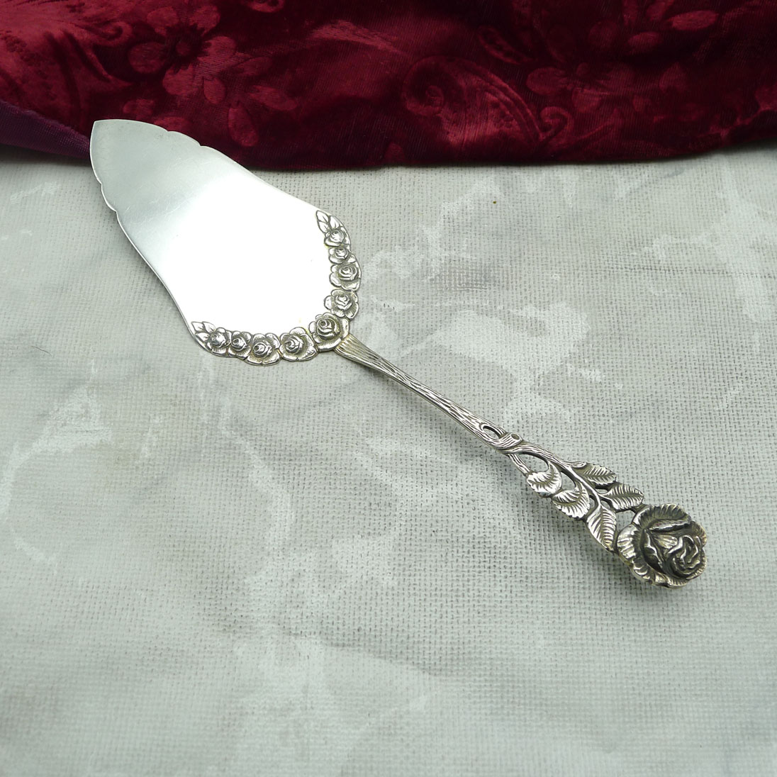 Hildesheimer Rose Tortenheber Antiko 800 Silber