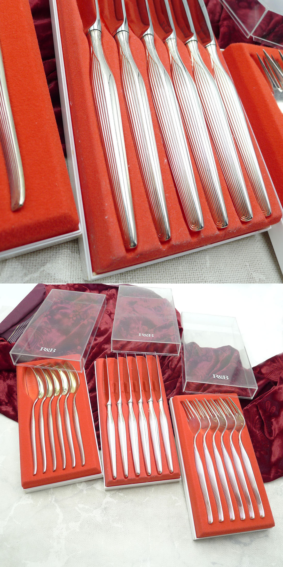 Robbe & Berking City Tafelbesteck 6 Personen 90 versilbert