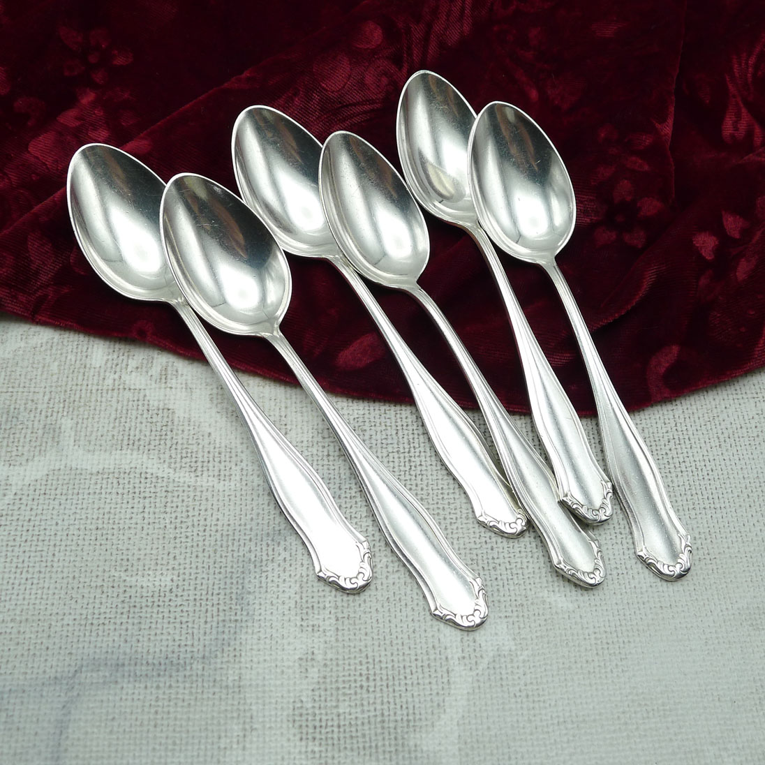 WMF 1700 6 Kaffeelöffel 90 versilbert
