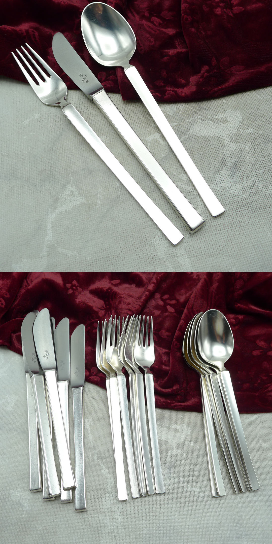 WMF New York Tafelbesteck 6 Personen 90 versilbert