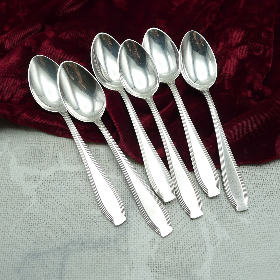 WMF 82/300 Jugendstil 6 Kaffeelöffel versilbert