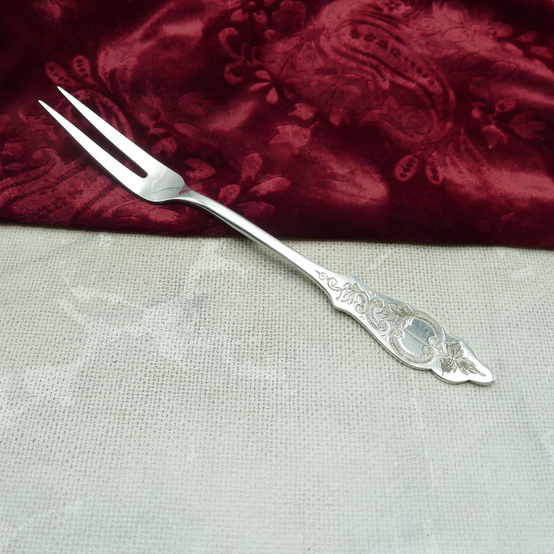 Robbe & Berking Ostfriesenmuster Fleischgabel 90 versilbert