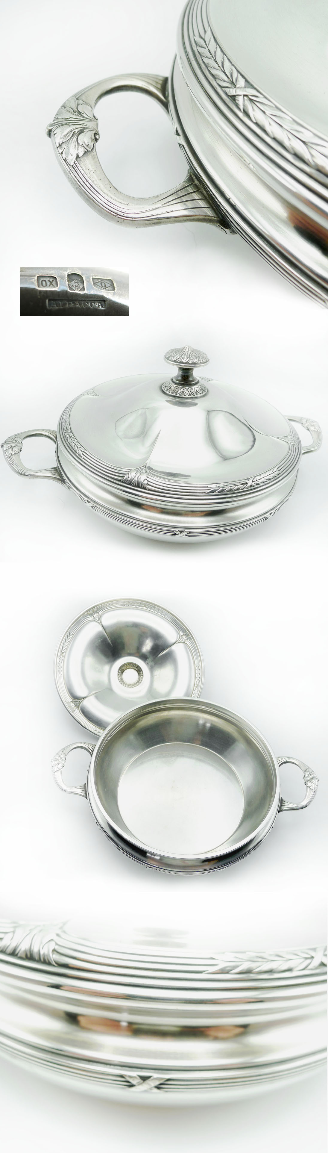WMF 200 Kreuzband große Terrine versilbert