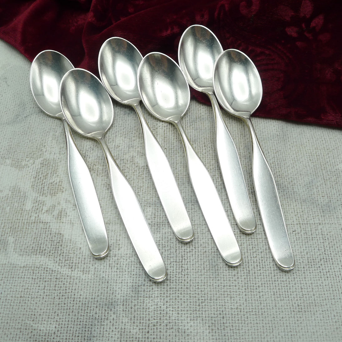 Wilkens Constanze 6 Teelöffel 12,7cm 90 versilbert