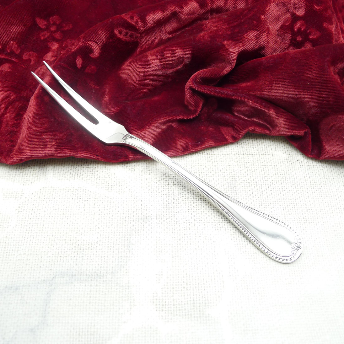 Christofle Malmaison Fleischgabel versilbert