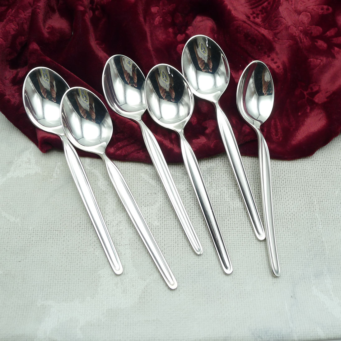 WMF Zürich 6 Kaffeelöffel 90 versilbert