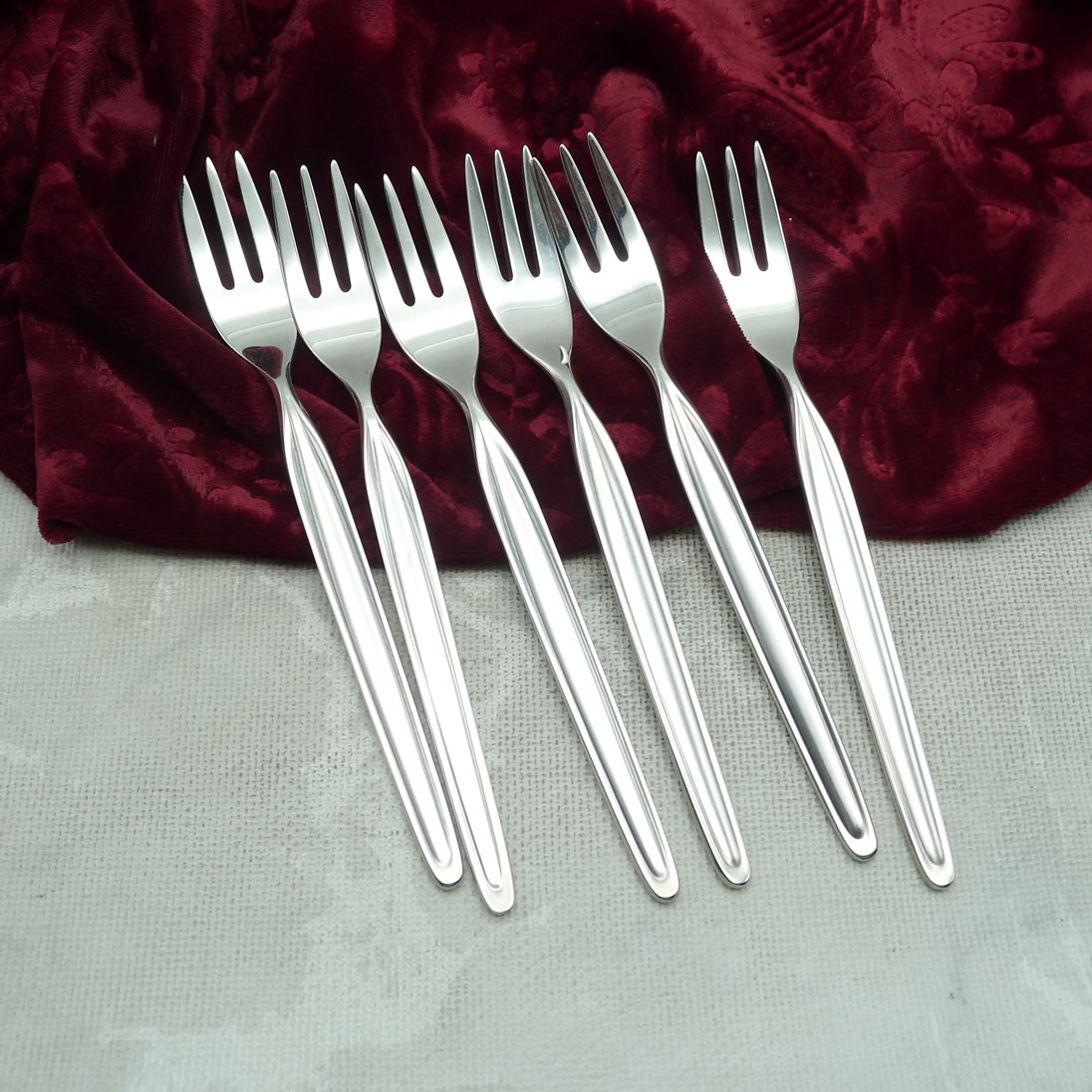 WMF Zürich 6 Kuchengabeln 90 versilbert