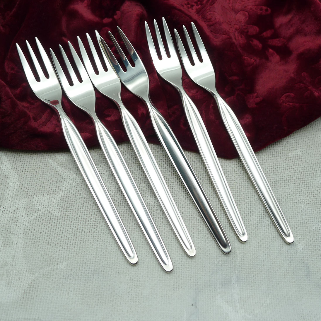 WMF Zürich 6 Kuchengabeln 90 versilbert