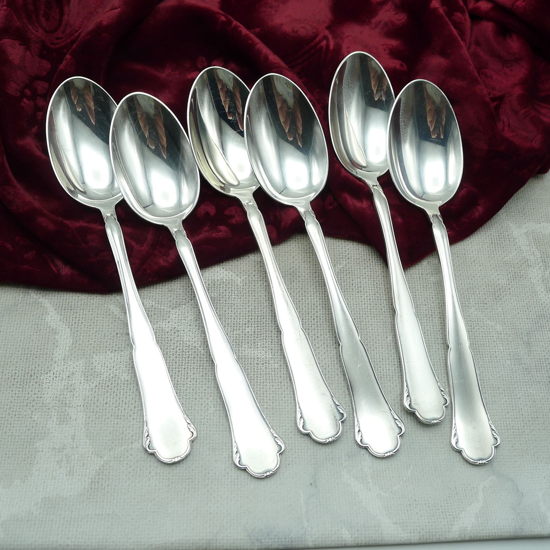 WMF 2700 6 Dessertlöffel 18,5cm 90 versilbert