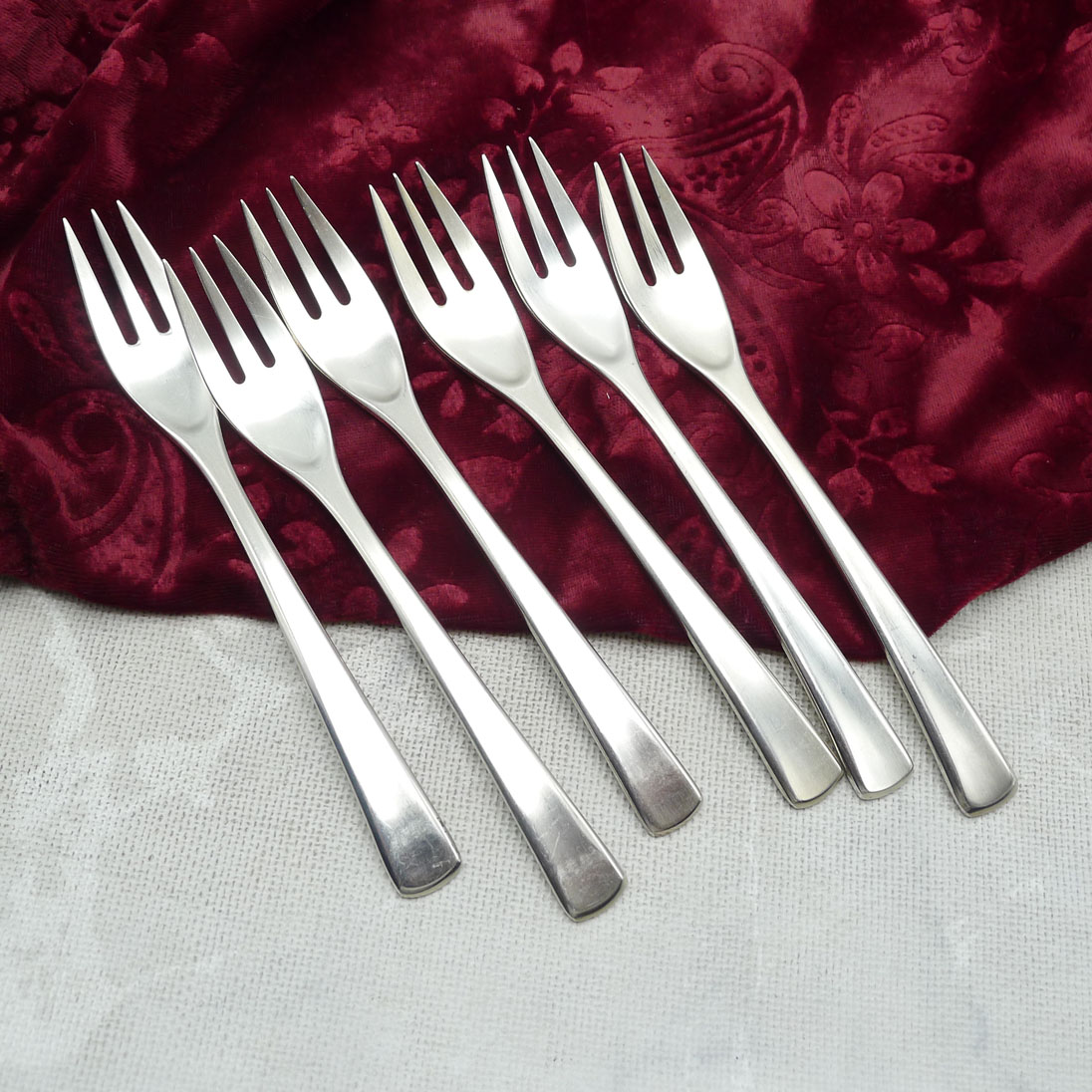 WMF Brasilia 6 Kuchengabeln 90 versilbert