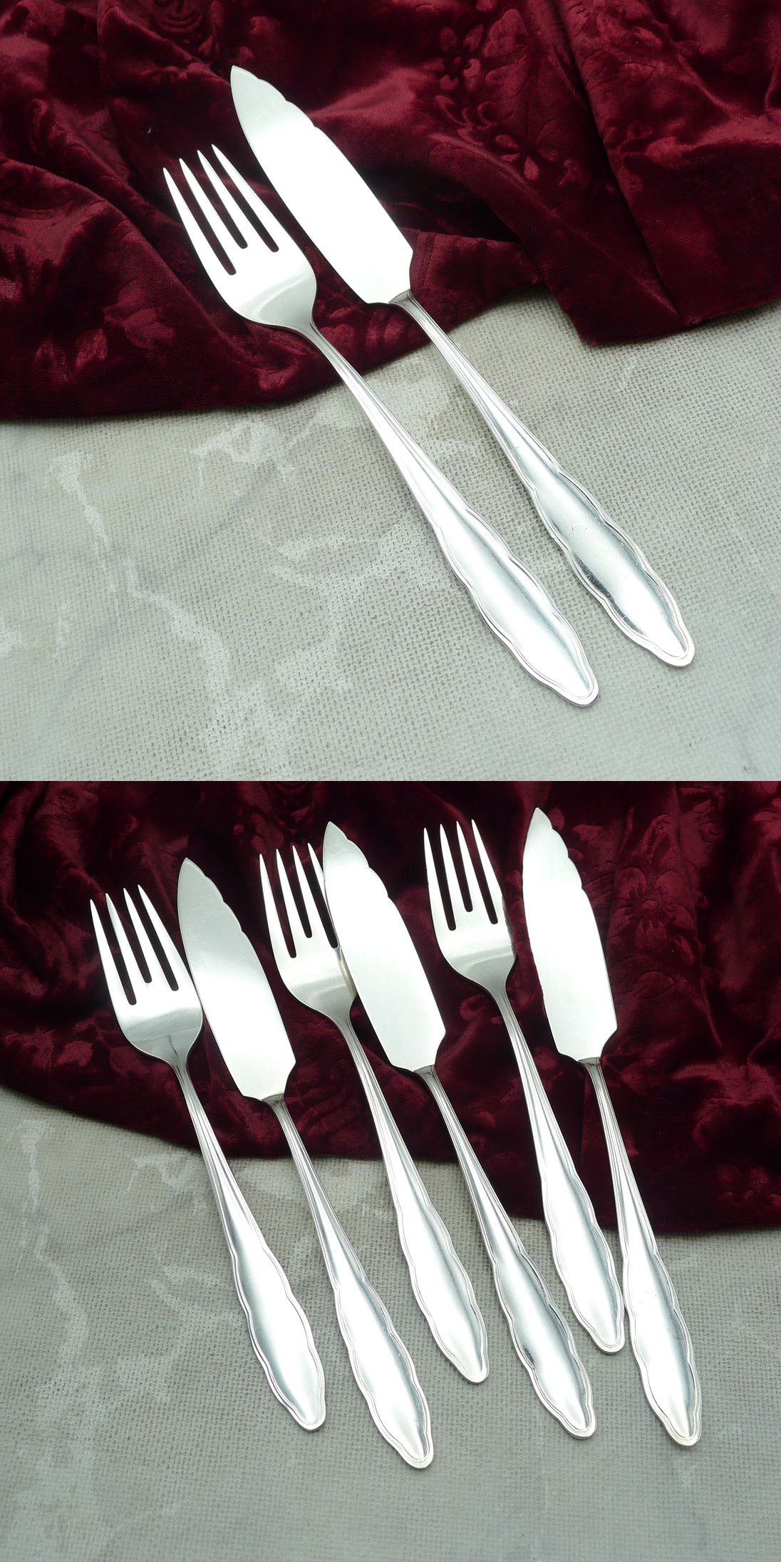 WMF 1500 Chippendale Fischbesteck 3 Personen versilbert