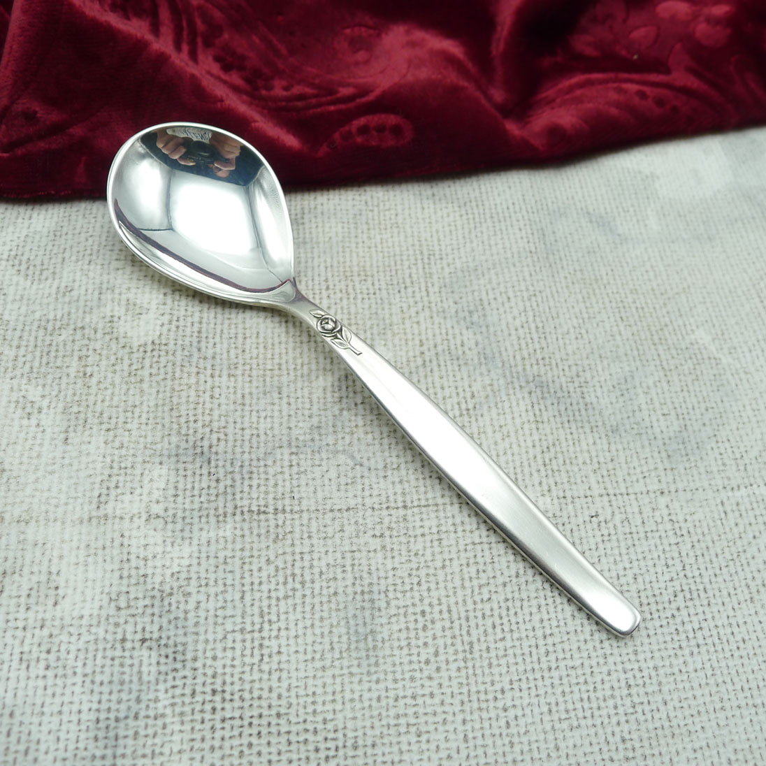 BSF Silberrose Zuckerlöffel 90 versilbert