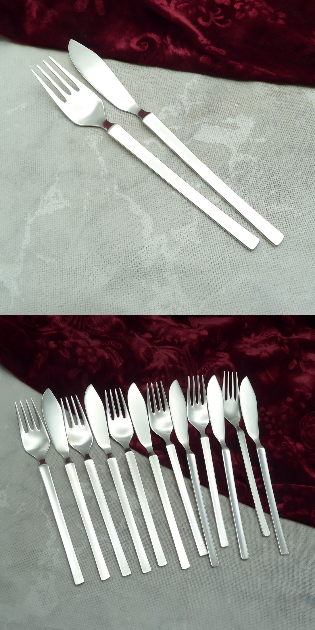 WMF New York Fischbesteck 6 Personen 90 versilbert