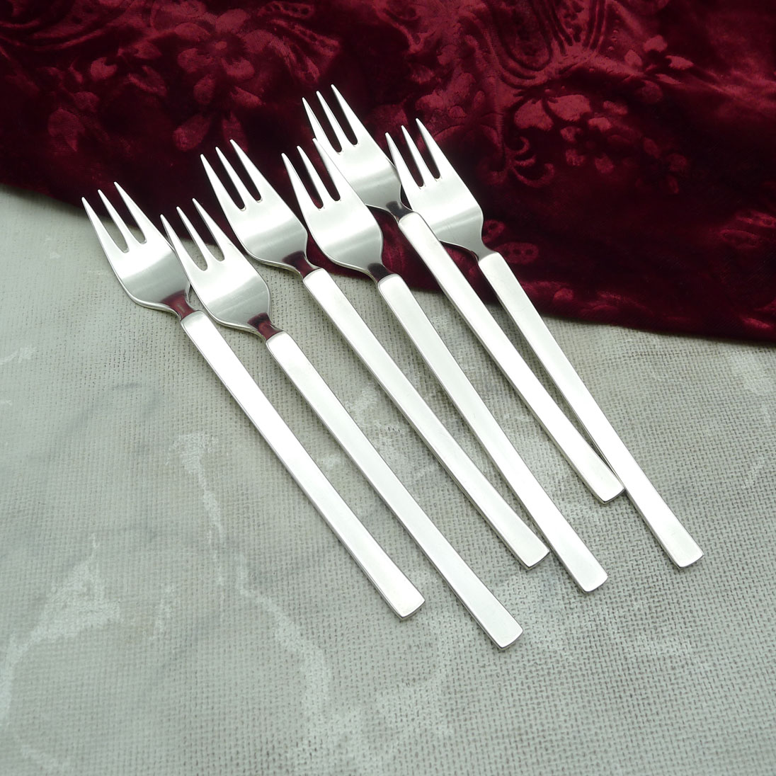 WMF New York 6 Kuchengabeln 90 versilbert