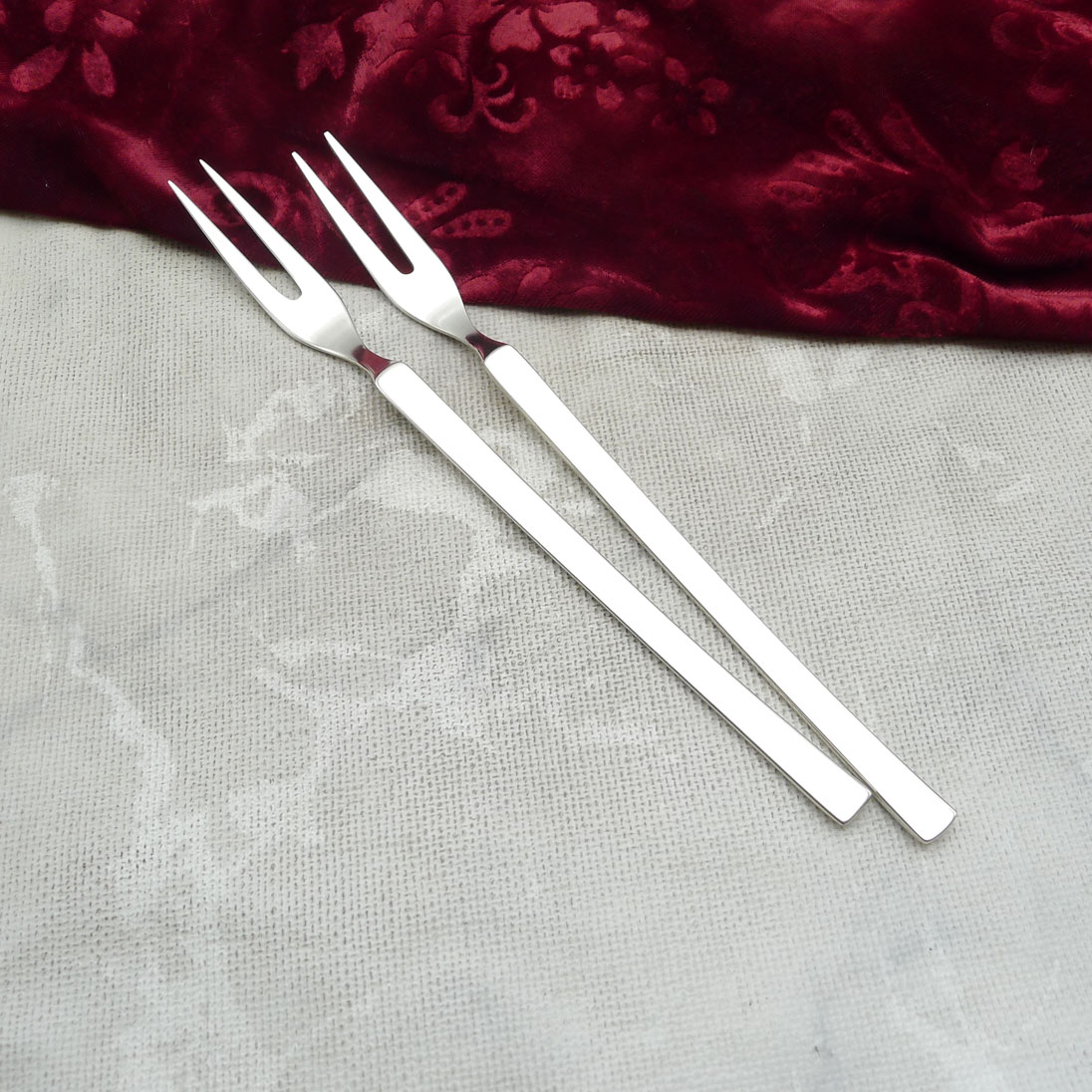 WMF New York 2 Fleischgabeln 90 versilbert