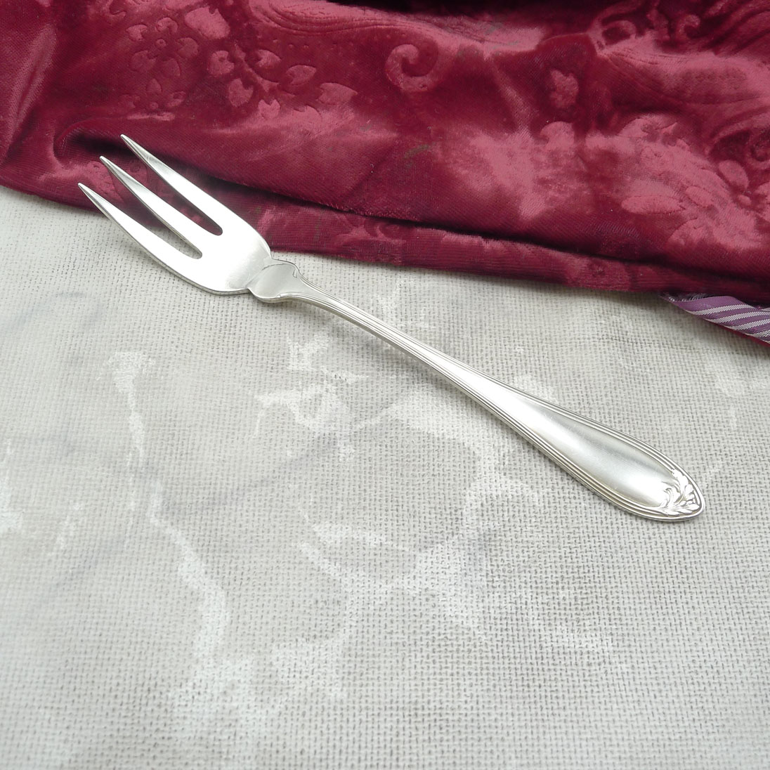 Wellner 136 Eva Brotgabel 90 versilbert