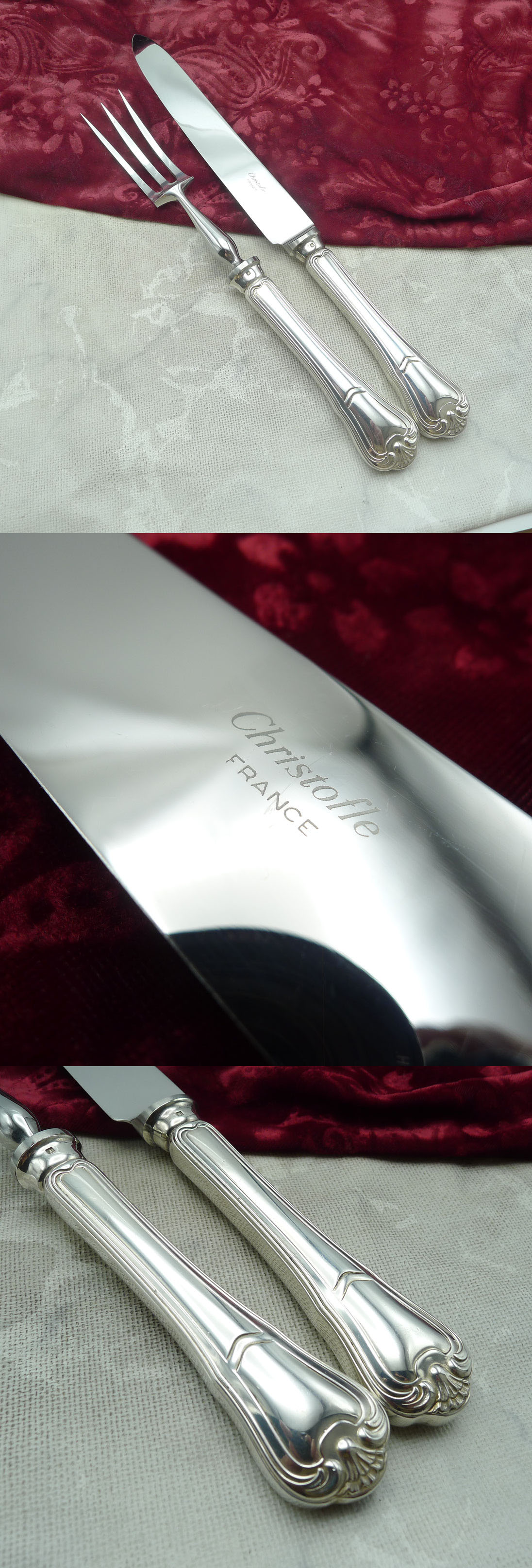 Christofle Port Royale Tranchierbesteck versilbert