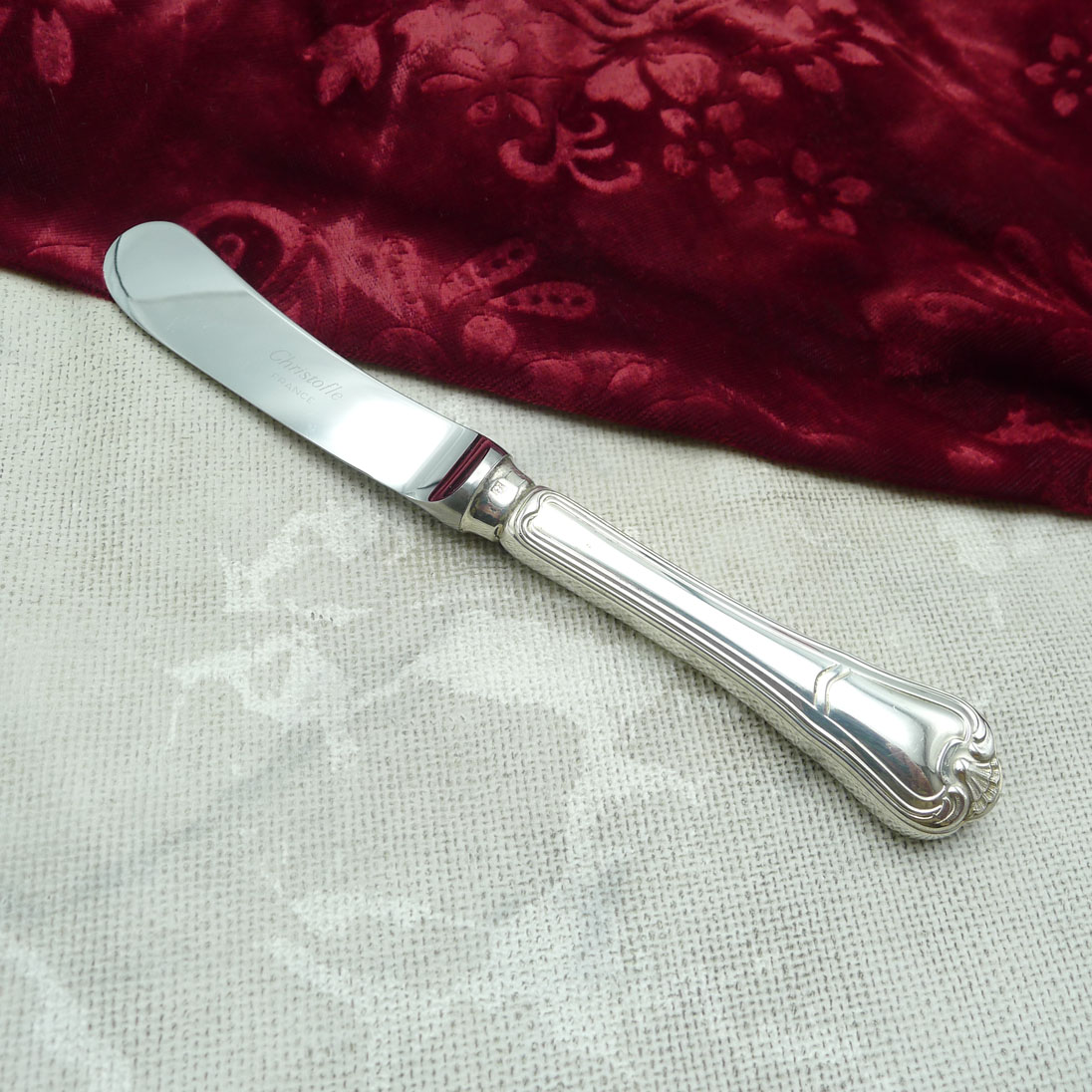 Christofle Port Royale Buttermesser Heft versilbert