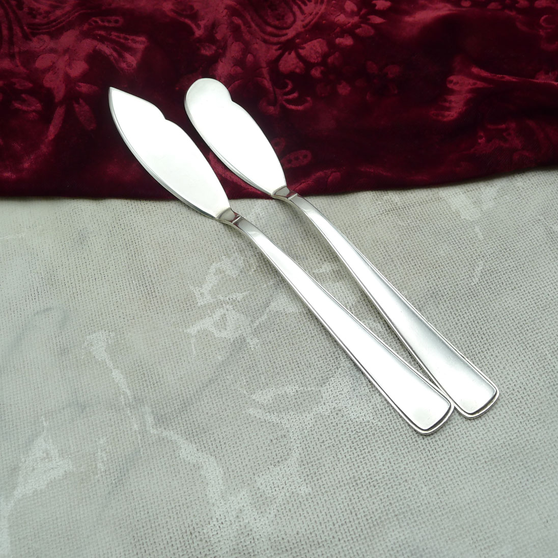 OKA 133 Art Deco Butter- und Käsemesser 90 versilbert