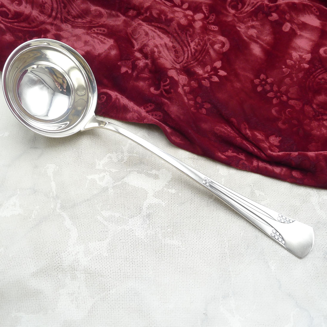 WMF 34 Würfel Jugendstil Suppenkelle versilbert